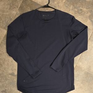 BYLT Basics Deep Blue Long Sleeve Tee